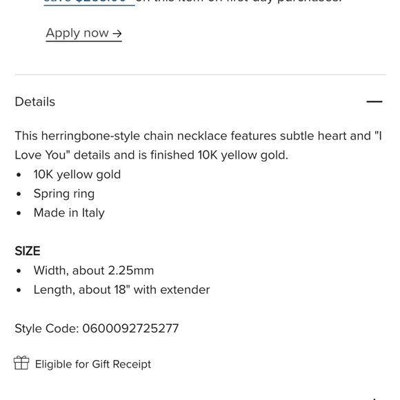 10k Italian gold herringbone necklace new - Picture 5 of 6